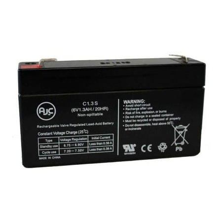 Battery Clerk AJC Sunrise Medical 6V 1.3Ah Medical Battery AJC-C1.3S-B-0-118643